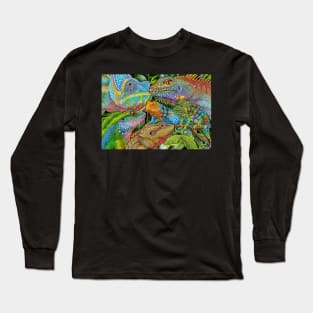 Reptile Collage Long Sleeve T-Shirt